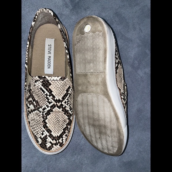 Steve Madden Jalia Snakeskin Slip-On Sneakers - Picture 4 of 7